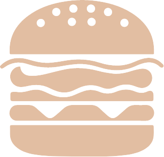 Hamburger mit Sesambrötchen, Fleisch, Salat und Sauce